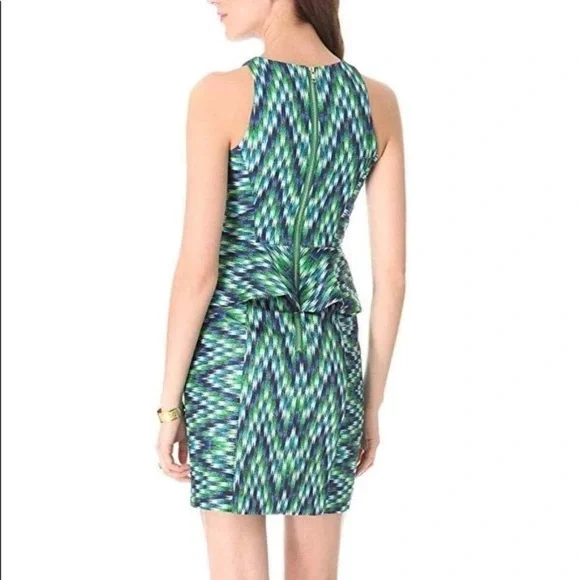 Milly of New York Thea Peplum Waist Sheath Dress - Picture 2 of 9